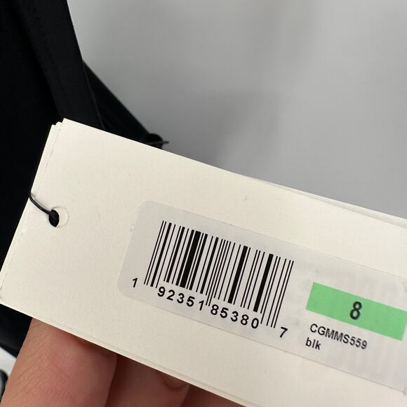 CALVIN KLEIN Black Twist-Front Tummy-Control One-Piece Swimsuit // 8 - Picture 7 of 14